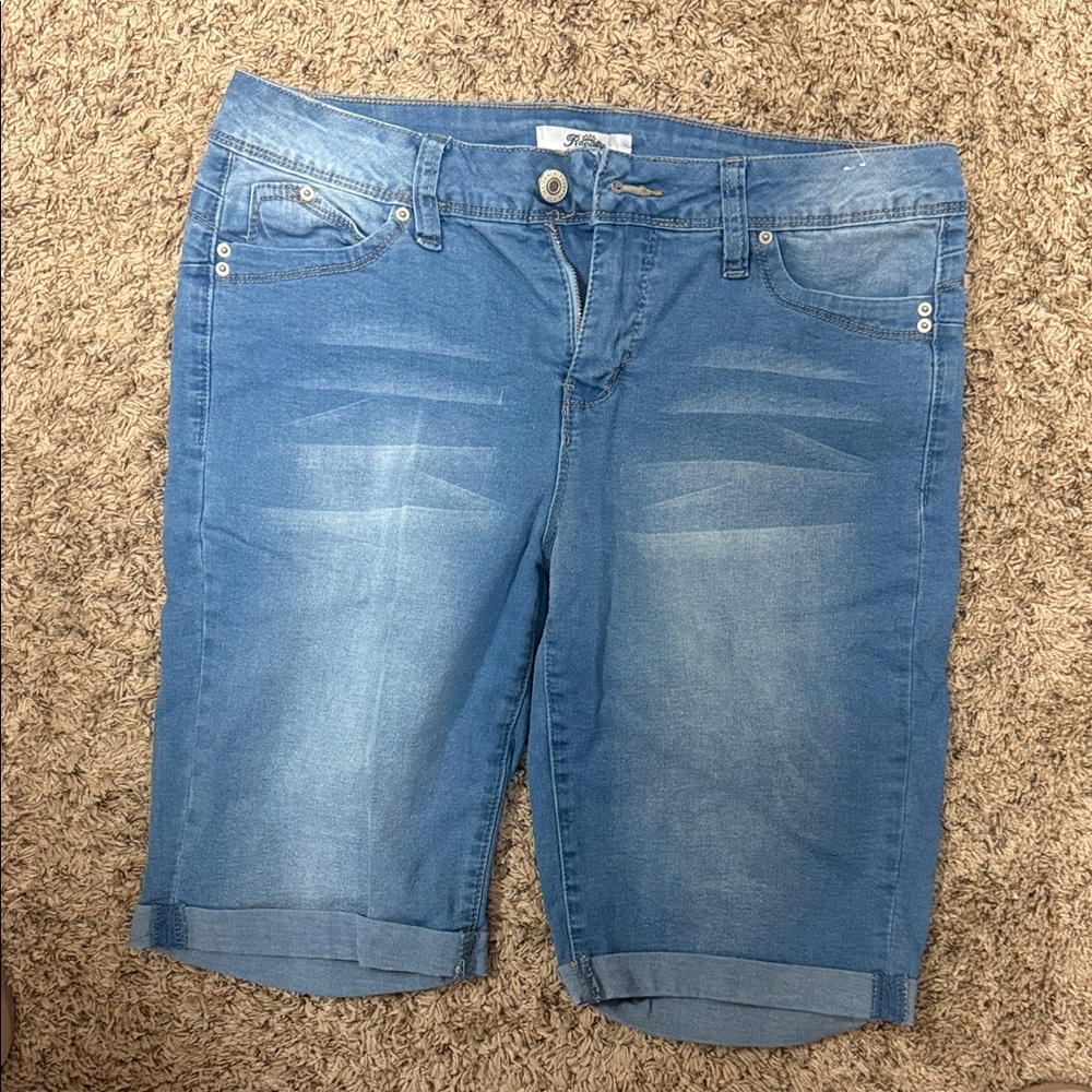 Royalty For Me Light Blue Jean Shorts